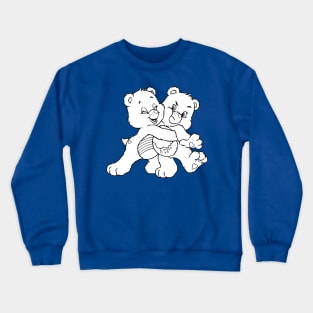 twin bears hugging Crewneck Sweatshirt